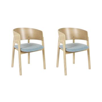 Set mit 2 Stühlen aus Polyester Retro MARIKANA