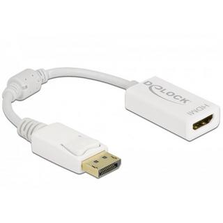 DeLock  DeLOCK Adattatore DisplayPort 1.1 maschio a HDMI femmina passivo bianco 