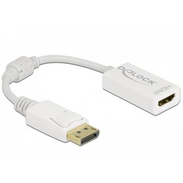 DeLOCK Adaptateur DisplayPort 1.1 mâle vers HDMI femelle passif blanc