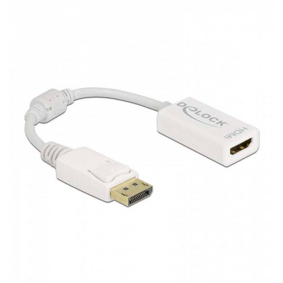 DeLock  DeLOCK Adattatore DisplayPort 1.1 maschio a HDMI femmina passivo bianco 