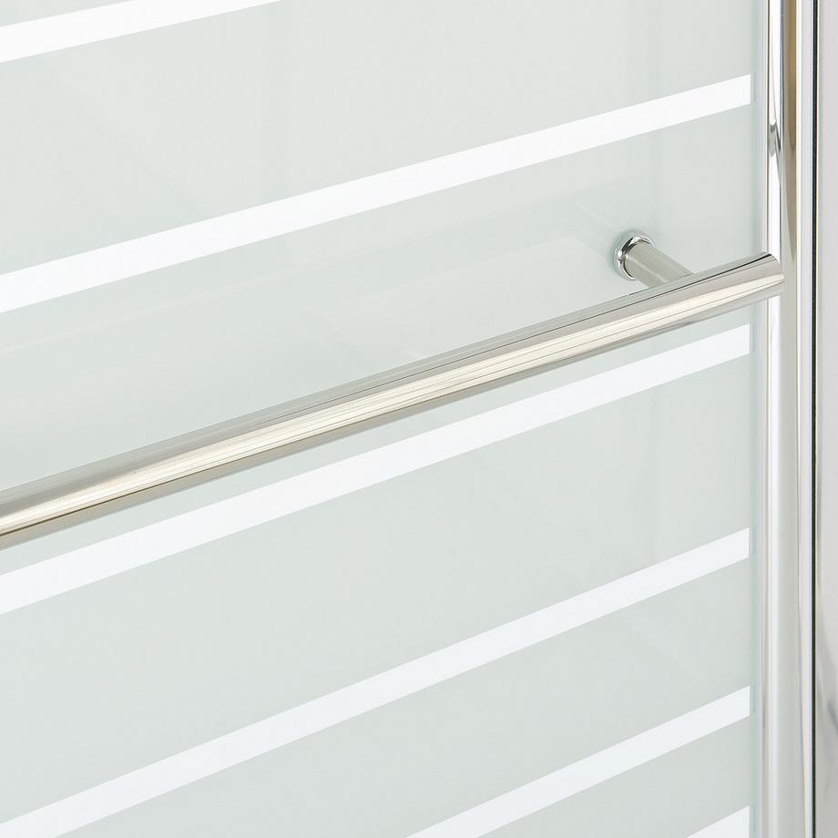 Beliani Paroi de bain douche en Verre de sécurité  TUAPI II  