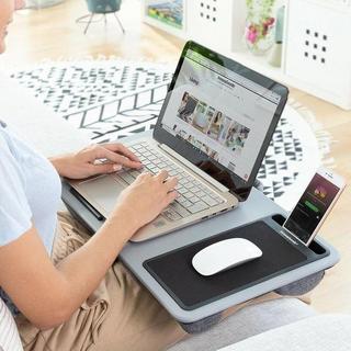 InnovaGoods Table pour ordinateur portable avec coussin et tapis de souris intégré  