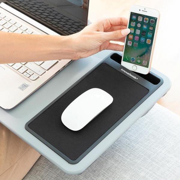 InnovaGoods Table pour ordinateur portable avec coussin et tapis de souris intégré  