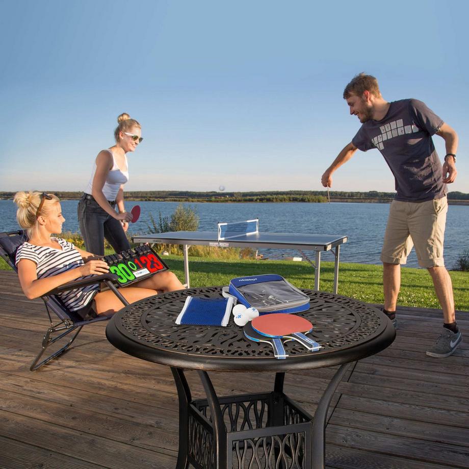 B2X  Set di racchette da ping pong con rete 