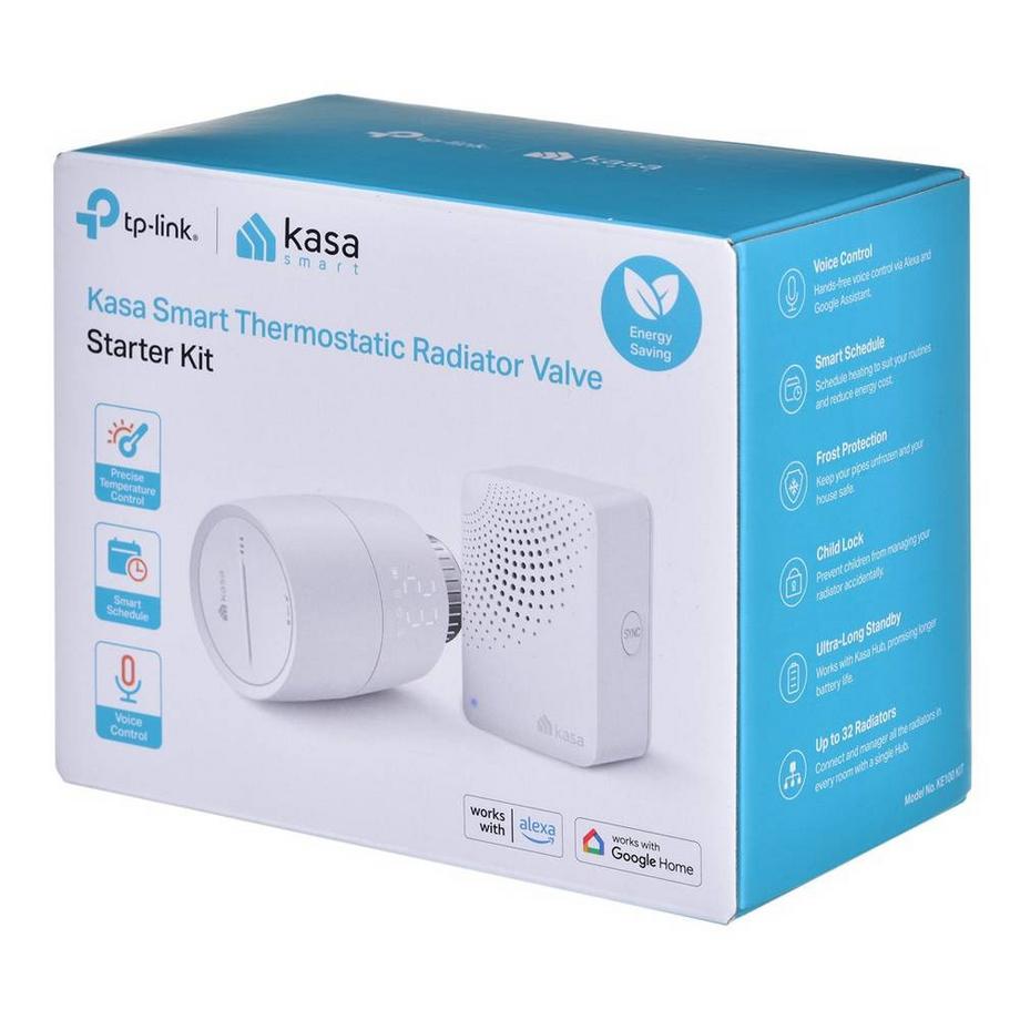 TP-Link Thermostat de radiateur Kasa Smarces digital avec hub, kit de démarrage  