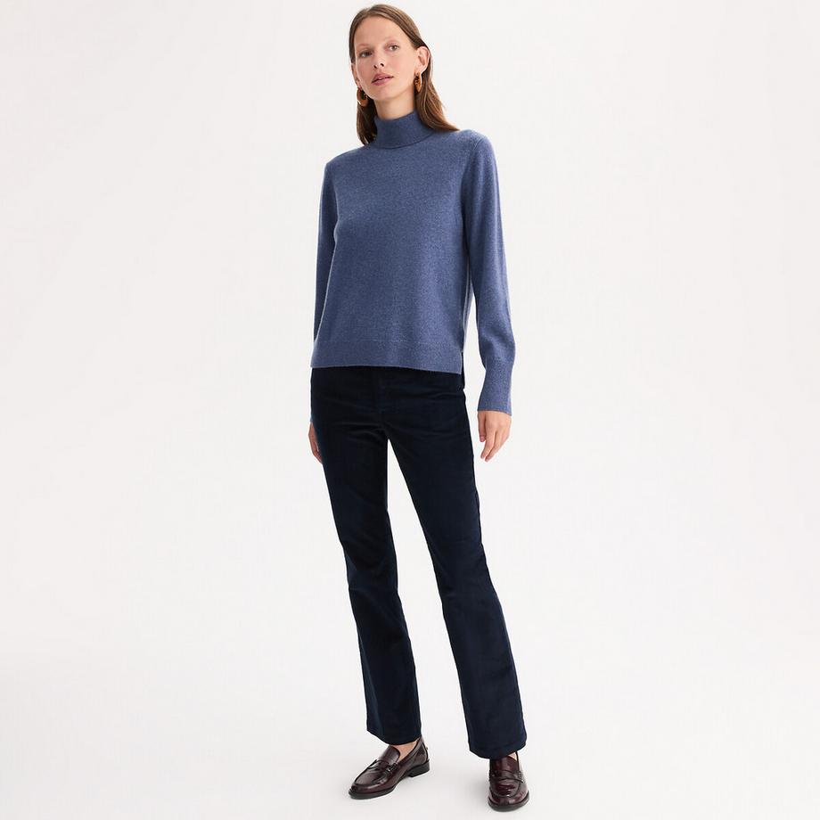 La Redoute Collections Pull en cachemire col roulé maille fine  