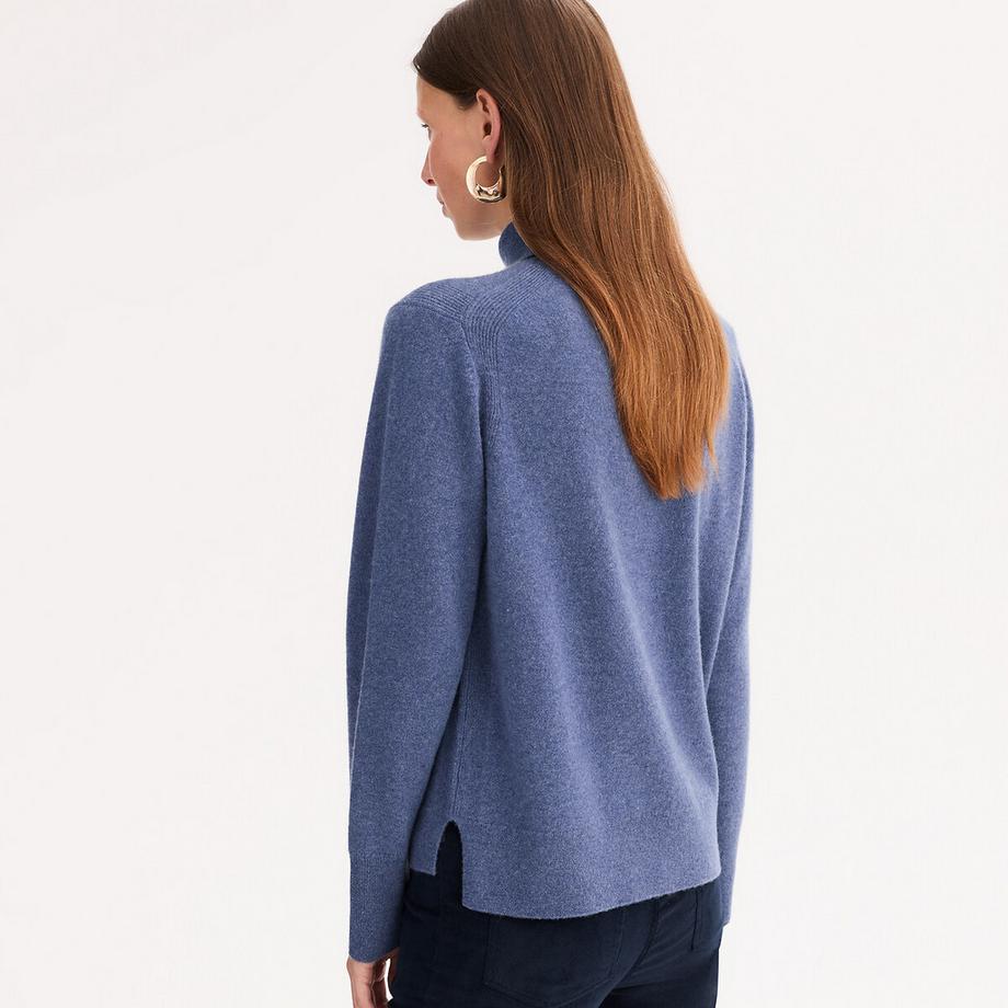 La Redoute Collections Pull en cachemire col roulé maille fine  