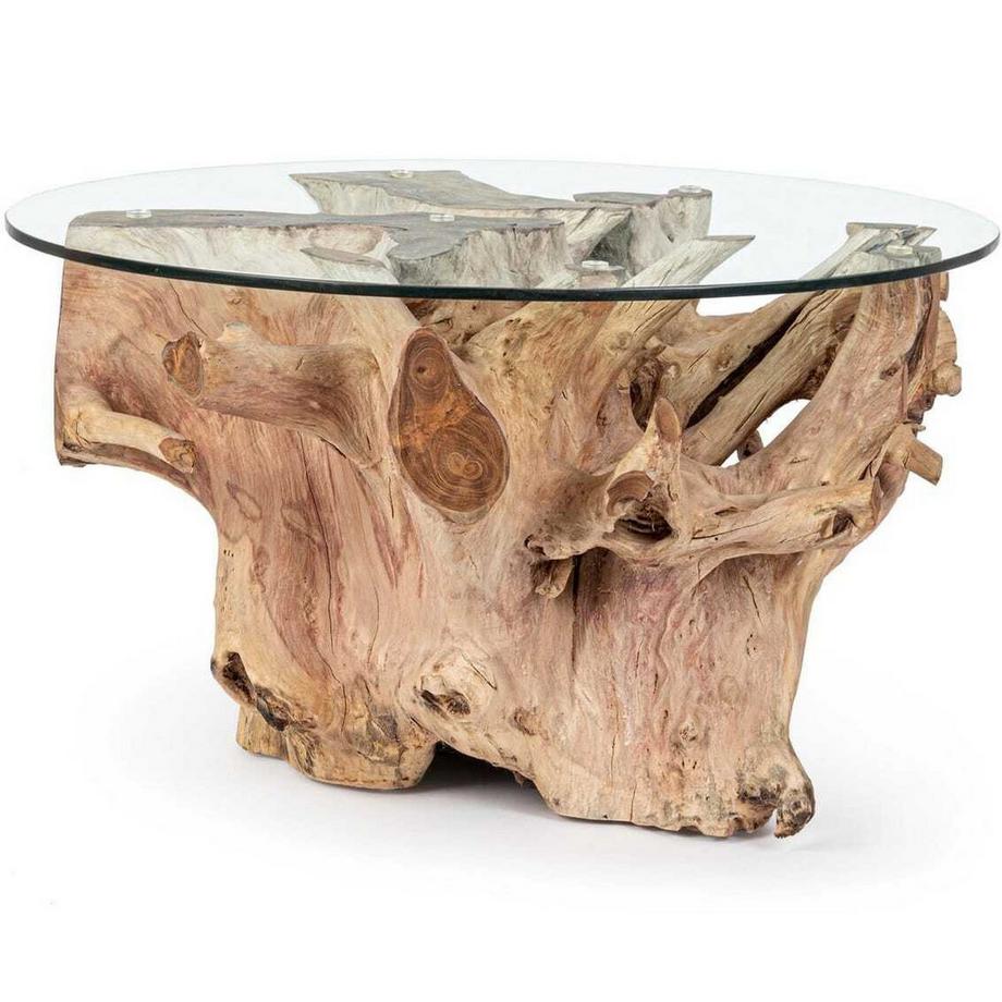 mutoni Table d'appoint Rosalind ronde 80  