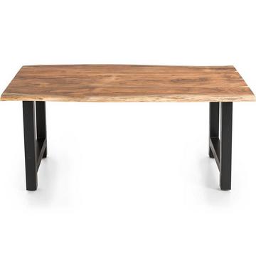 Massivholztisch Luranta Akazie H-Beine natur 220x110
