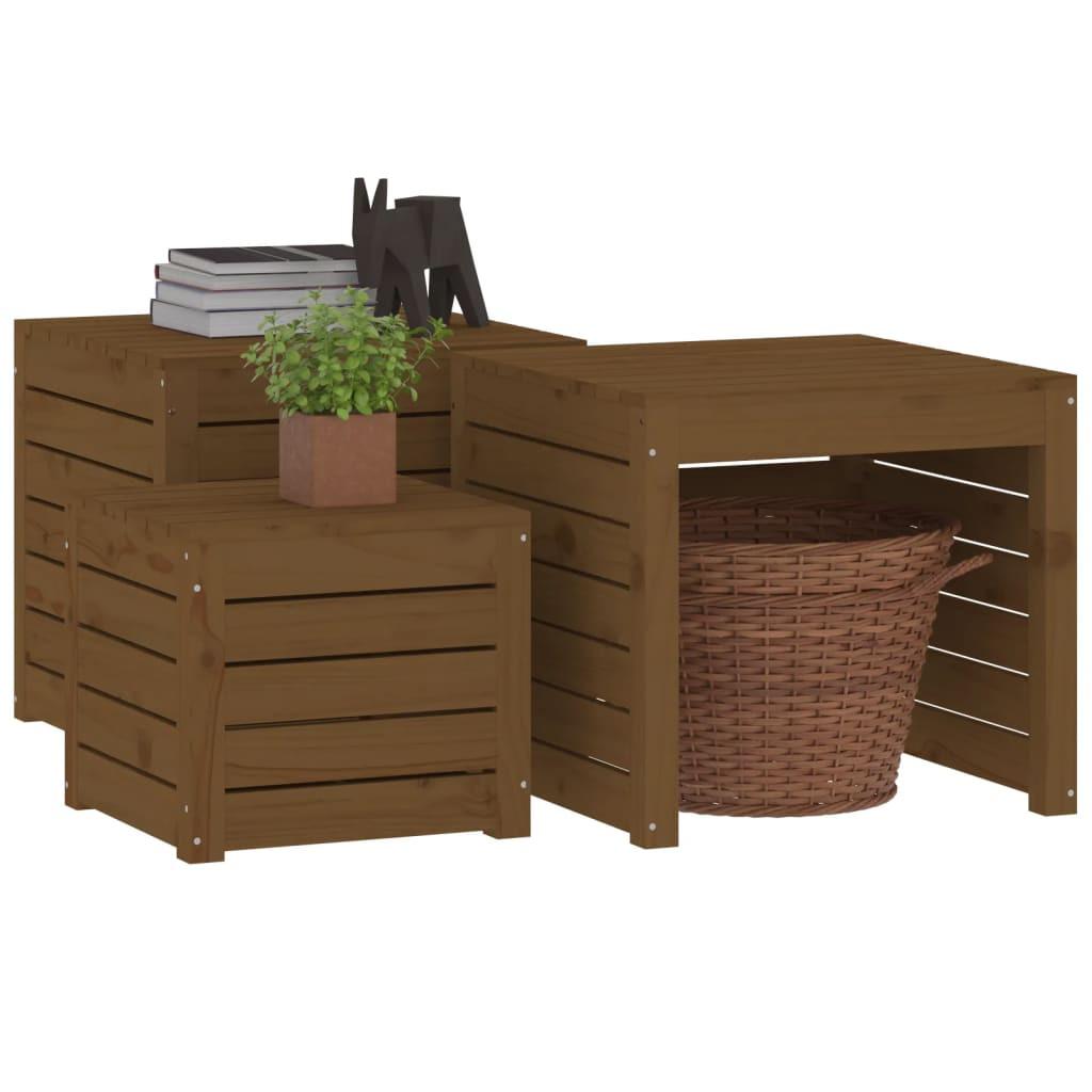 VidaXL set contenitore da giardino Legno di pino  