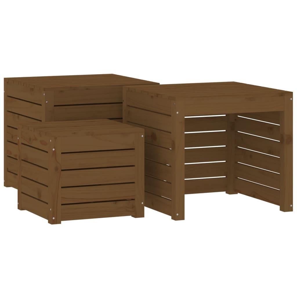 VidaXL set contenitore da giardino Legno di pino  