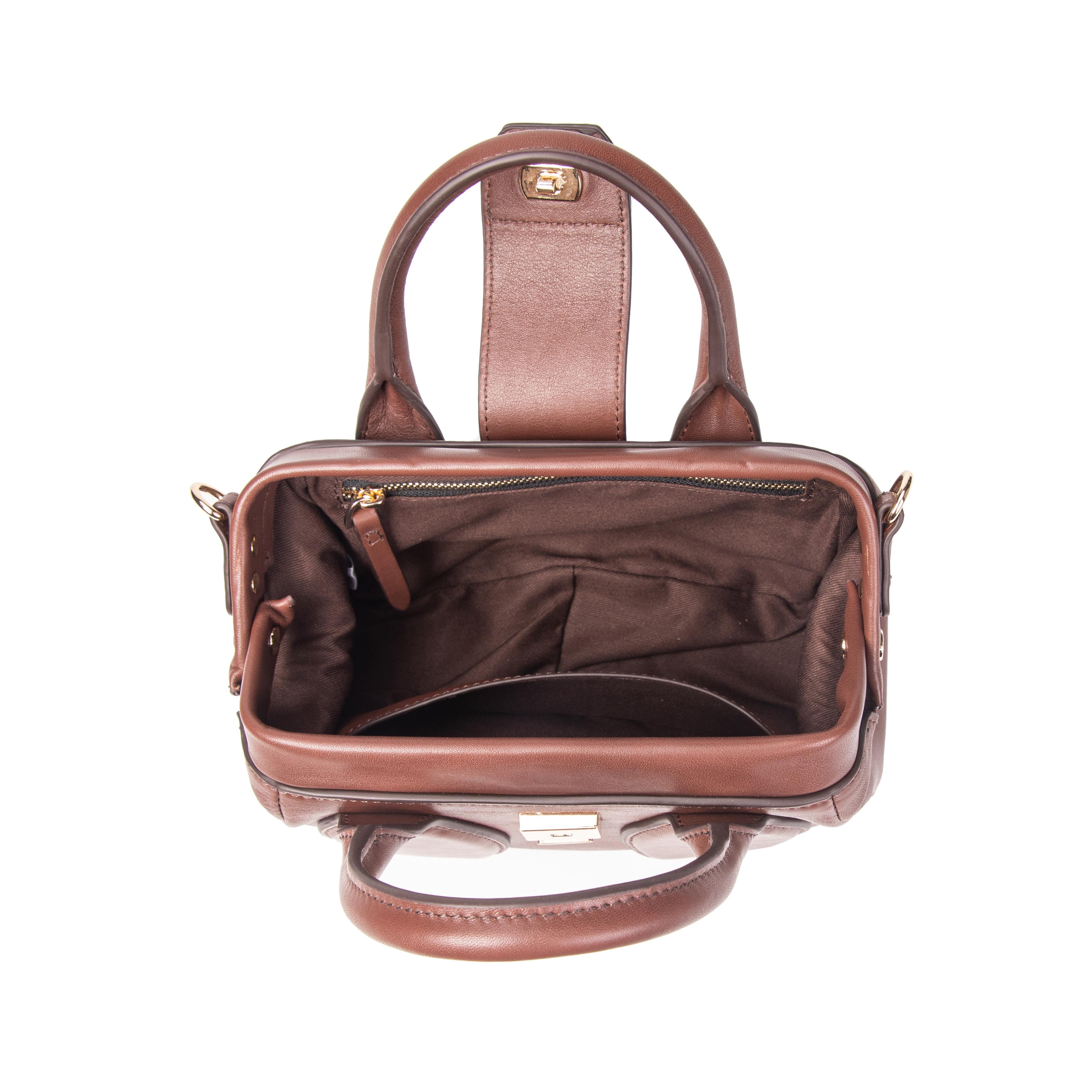 Kate Lee  Pikasso Leder Schultertasche havanna 