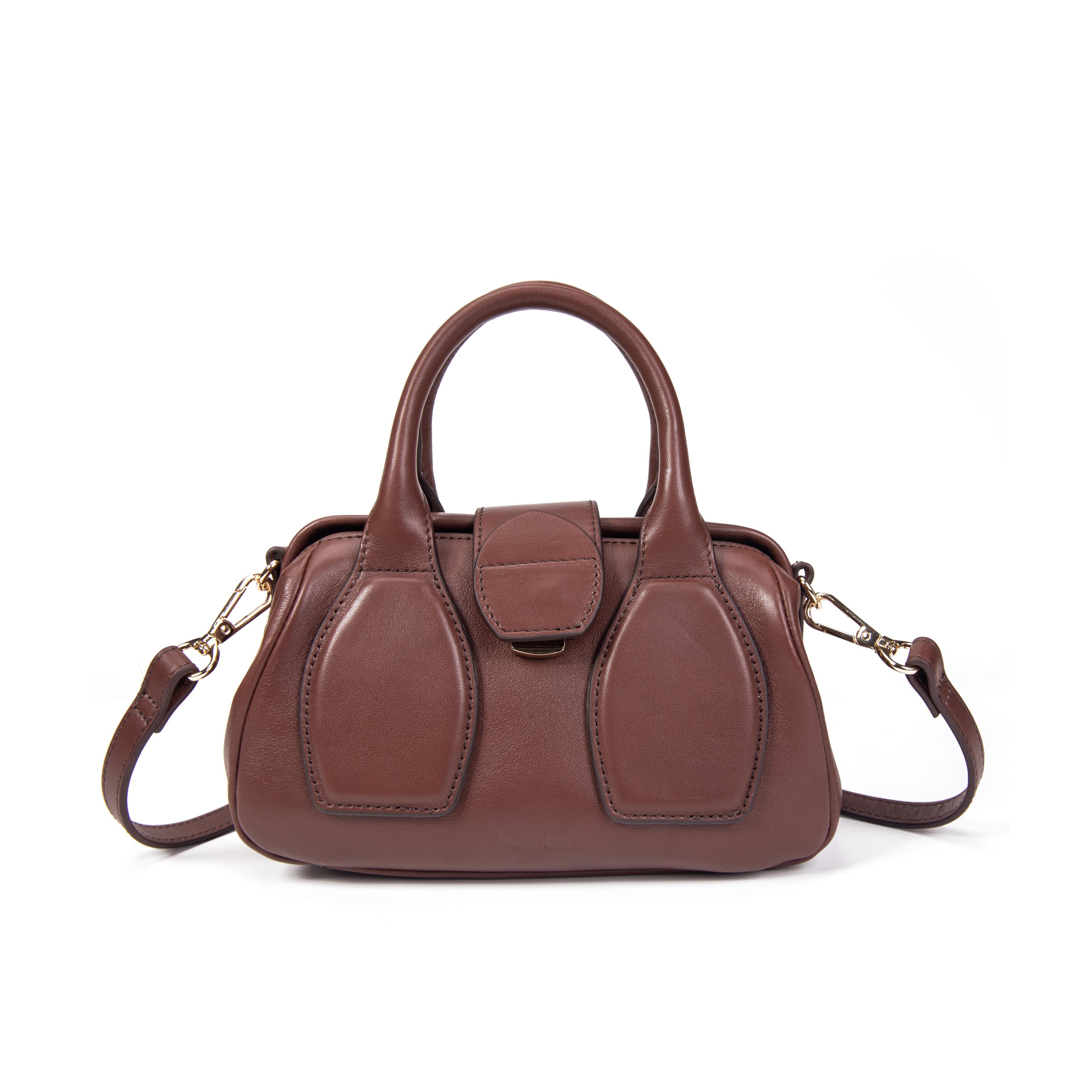 Kate Lee  Pikasso Leder Schultertasche havanna 