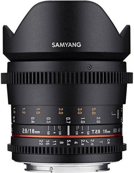 Image of Samyang Samyang 16mm T2.6 Vdslr ed als UMC (Canon EF) - ONE SIZE