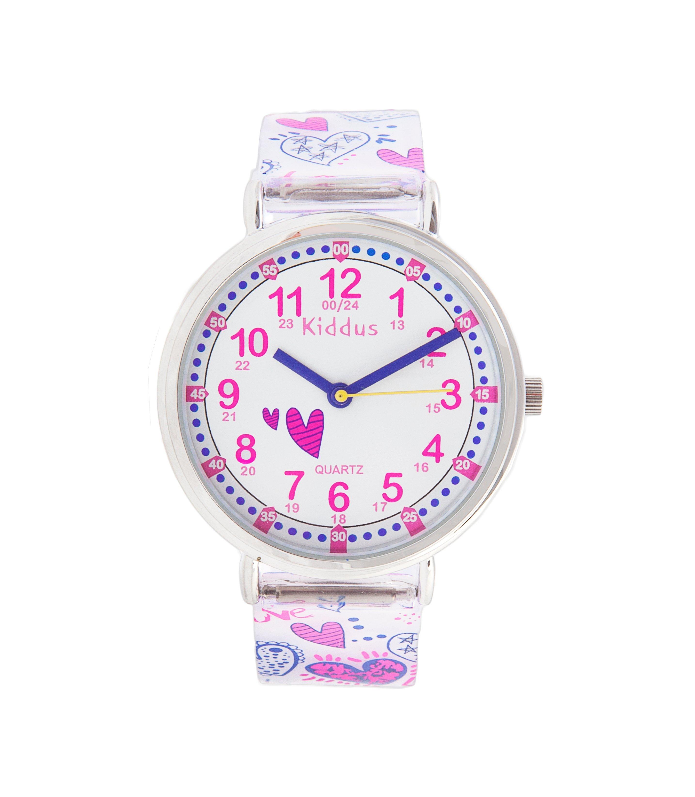 Kiddus  Time Teacher Hearts Montre pour enfants 