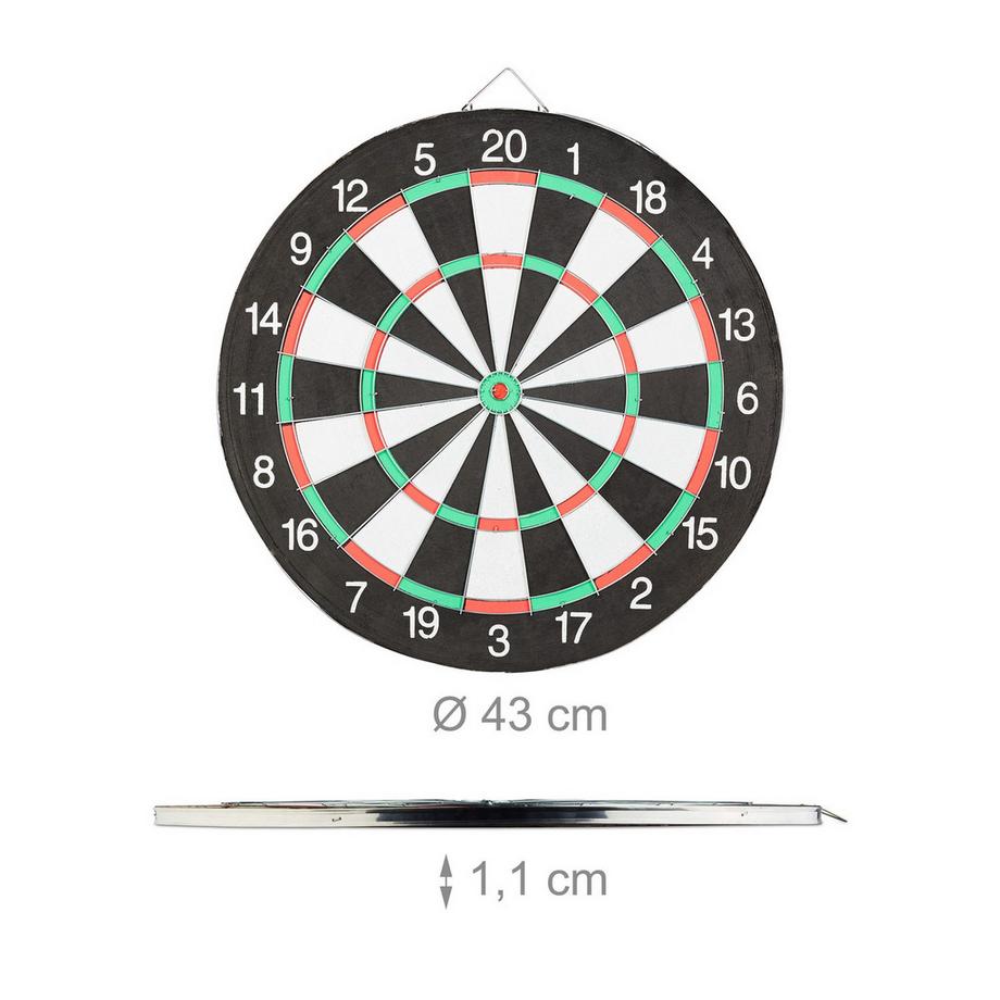 B2X  Dartscheibe X1 mit Pfeilen 