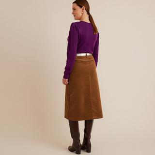 La Redoute Collections Gonna Svasata in Velluto  