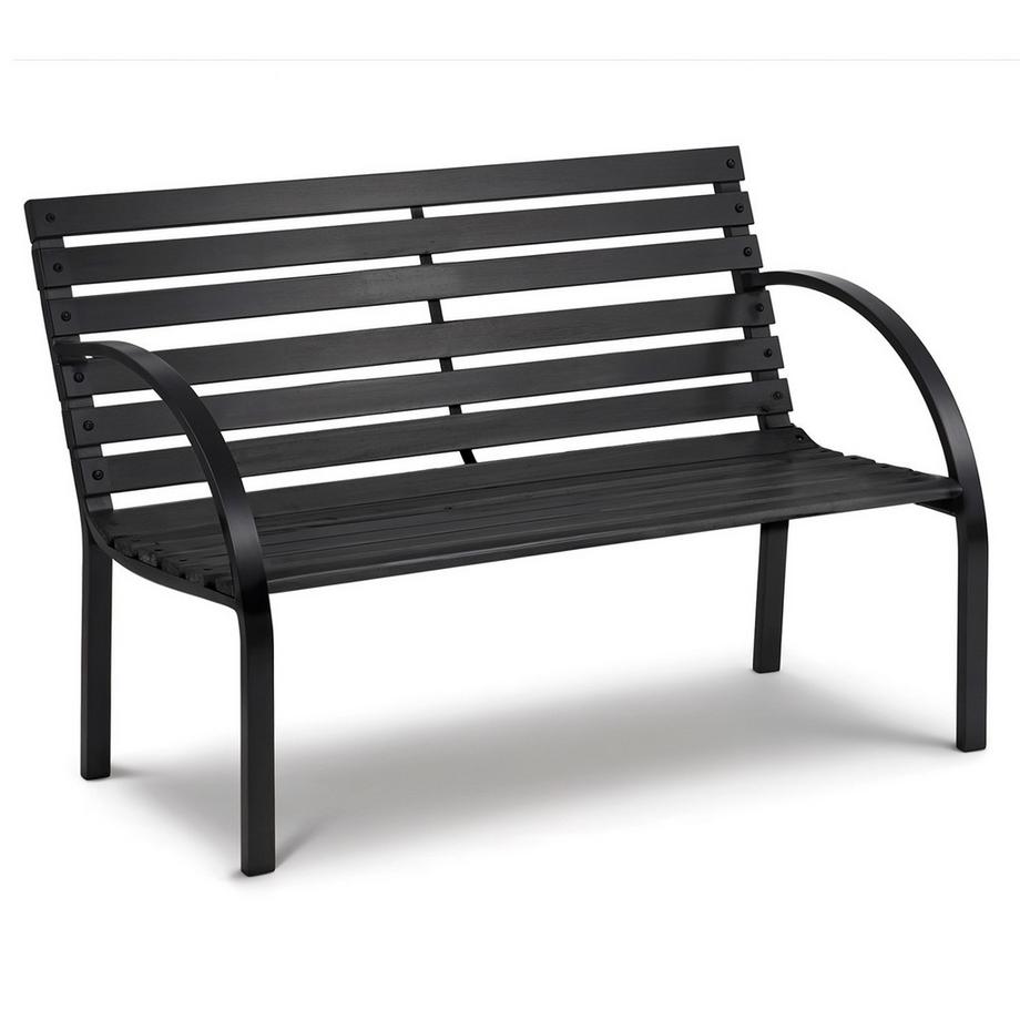 B2X Gartenbank mit Rückenlehne 117,5 x 83 x 57 cm Sofotel Luca  