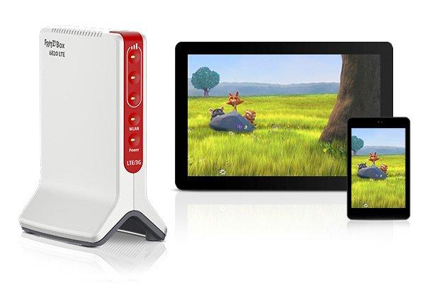 AVM  FRITZ!BOX 6820 LTE (V3) INT ROUTER WIRELESS GIGABIT ETHERNET BANDA SINGOLA (2.4 GHZ) 4G ROSSO, BIANCO 