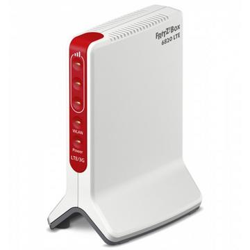 FRITZ!BOX 6820 LTE (V3) INT ROUTER WIRELESS GIGABIT ETHERNET BANDA SINGOLA (2.4 GHZ) 4G ROSSO, BIANCO