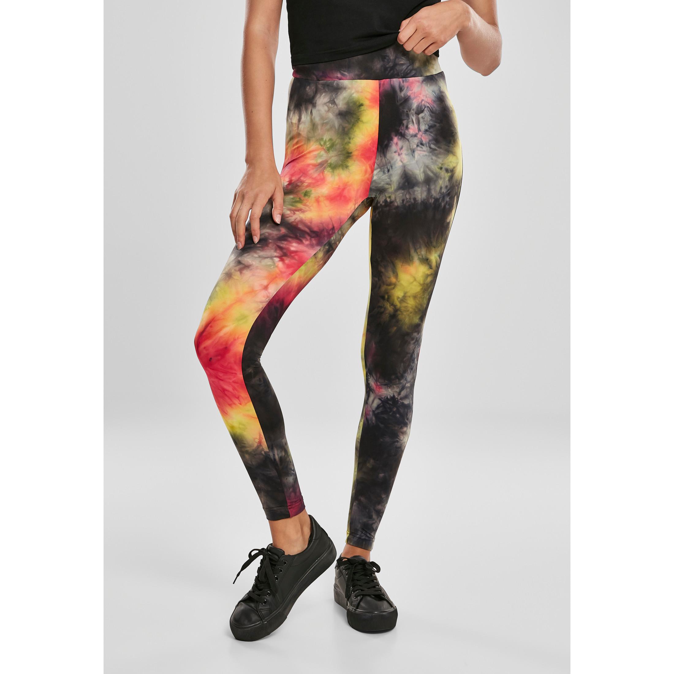 URBAN CLASSICS  legging damen urban claic tie dye high wait 