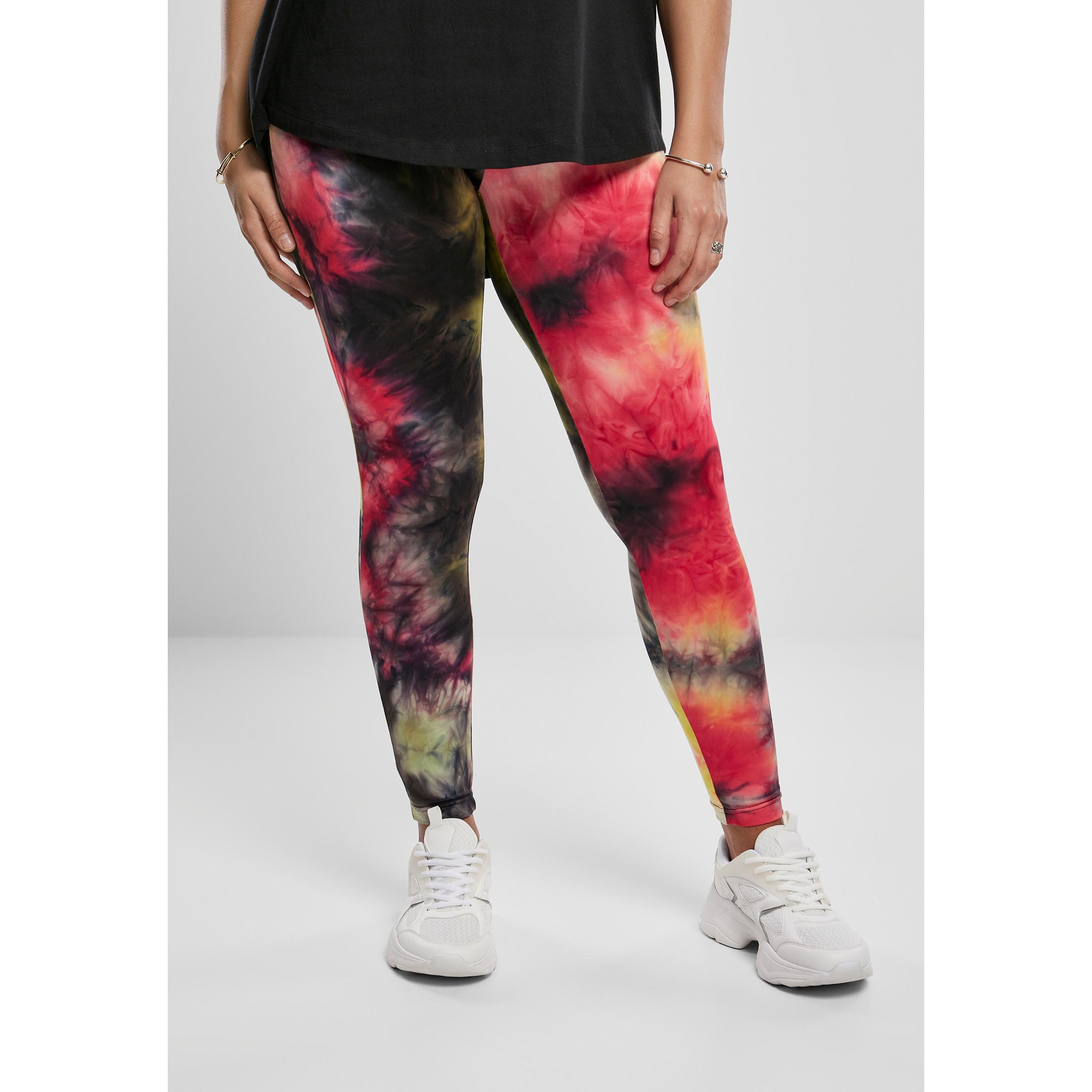 URBAN CLASSICS  legging damen urban claic tie dye high wait 