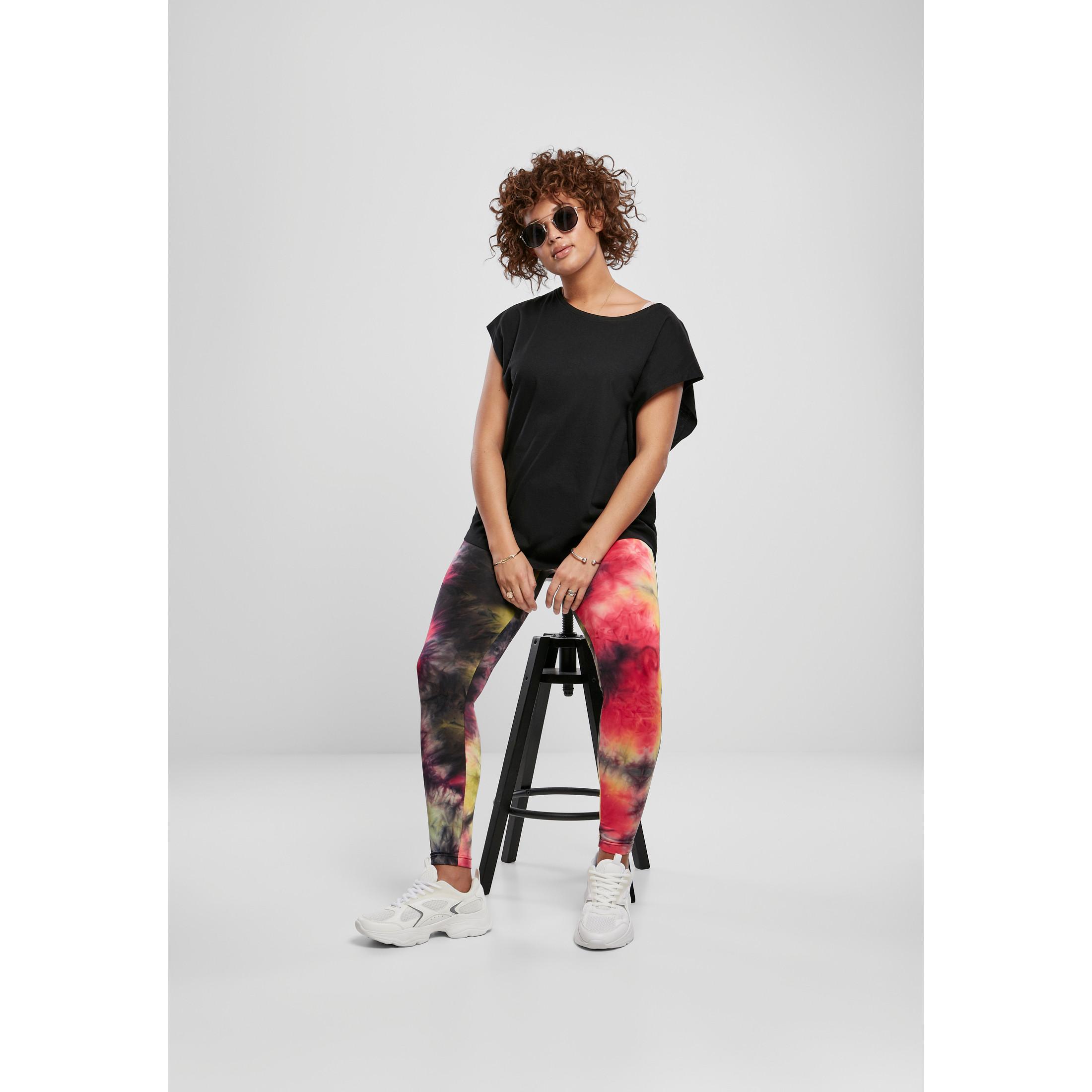 URBAN CLASSICS  legging damen urban claic tie dye high wait 