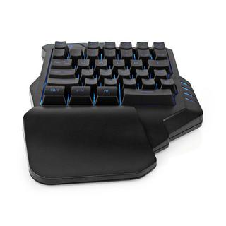 Nedis  Tastiera da gioco cablata | USB Type-A | Tasti a membrana | RGB | A una mano | Universale | Alimentazione USB | Lunghezza cavo di alimentazione: 1,60 m | Gaming 