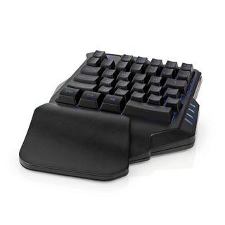 Nedis  Clavier de jeu filaire | USB Type-A | Touches à membrane | RGB | One-handed | Universal | USB power | Longueur du câble d'alimentation : 1.60 m | Gaming 