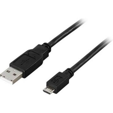 USB 2.0 Kabel Typ A ha - Typ Micro B ha, 5-polig, zum Laden/Datenübertragung an Mobiltelefone/PDA, 2m,