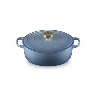LE CREUSET Signature Bräter Oval  27 cm Chambray  