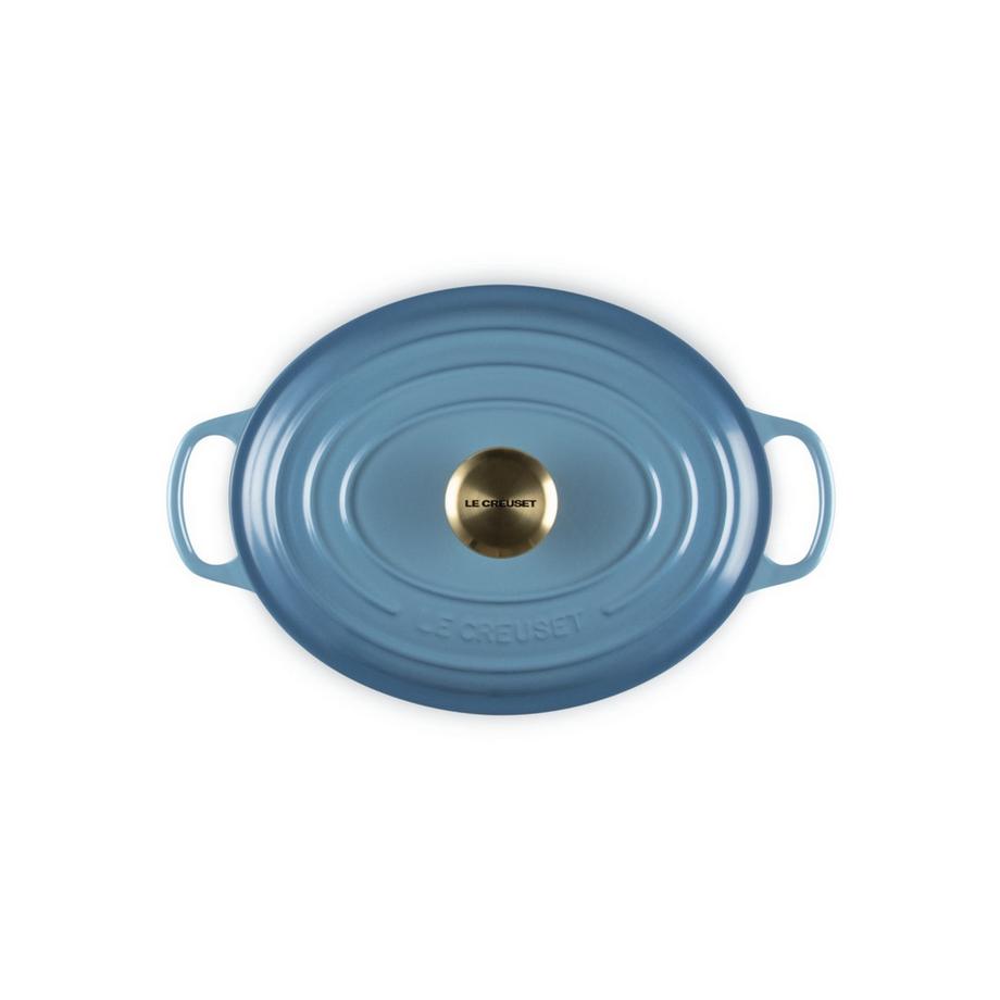 LE CREUSET Signature Bräter Oval  27 cm Chambray  