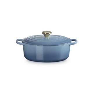 LE CREUSET Signature Bräter Oval  27 cm Chambray  
