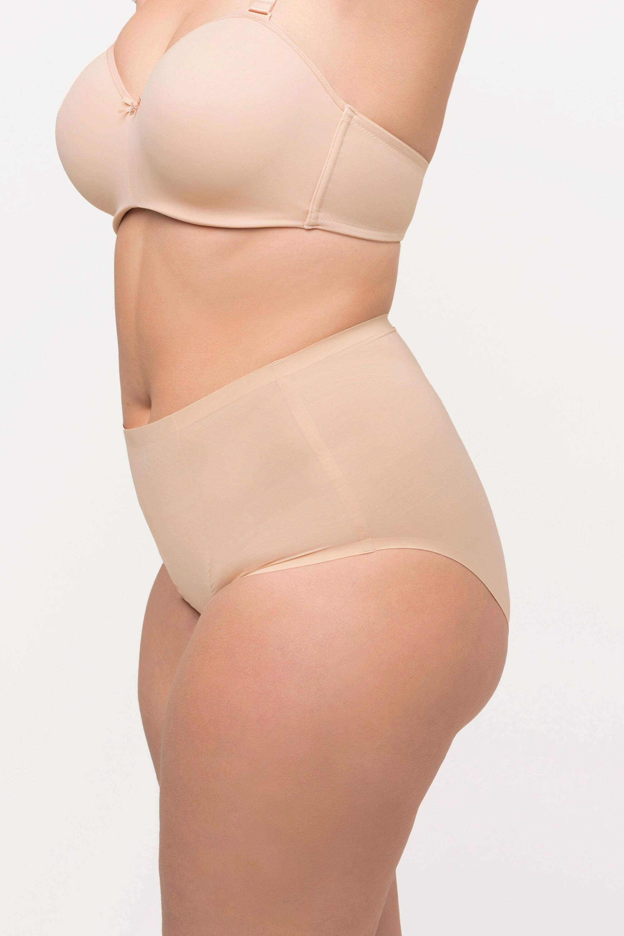 Ulla Popken  Culotte gainante Shapewear. Taille haute, empiècement sculptant. 