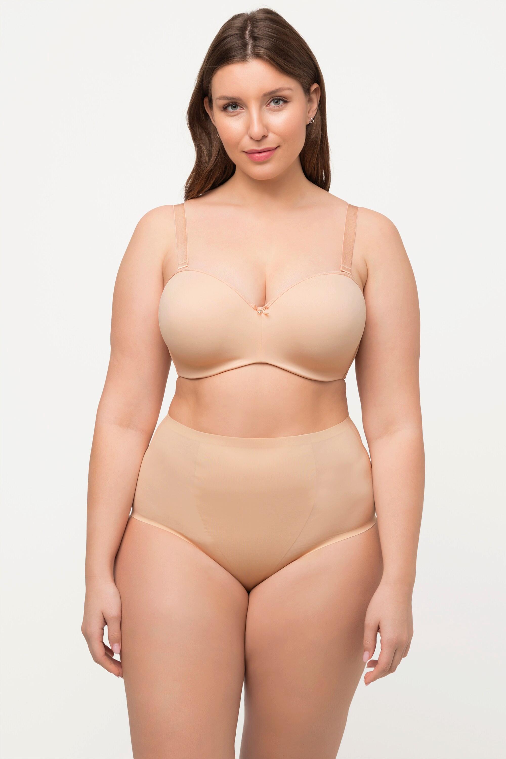 Ulla Popken  Culotte gainante Shapewear. Taille haute, empiècement sculptant. 