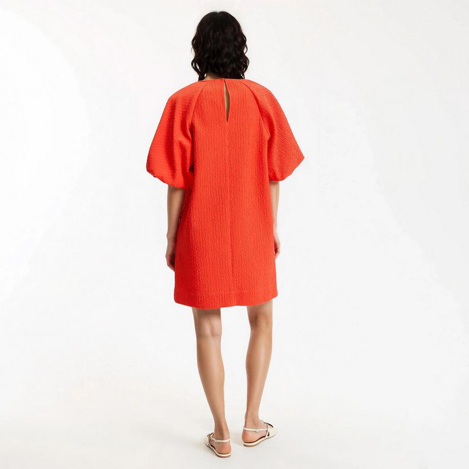La Redoute Collections Robe Courte Manches Courtes Bouffantes  