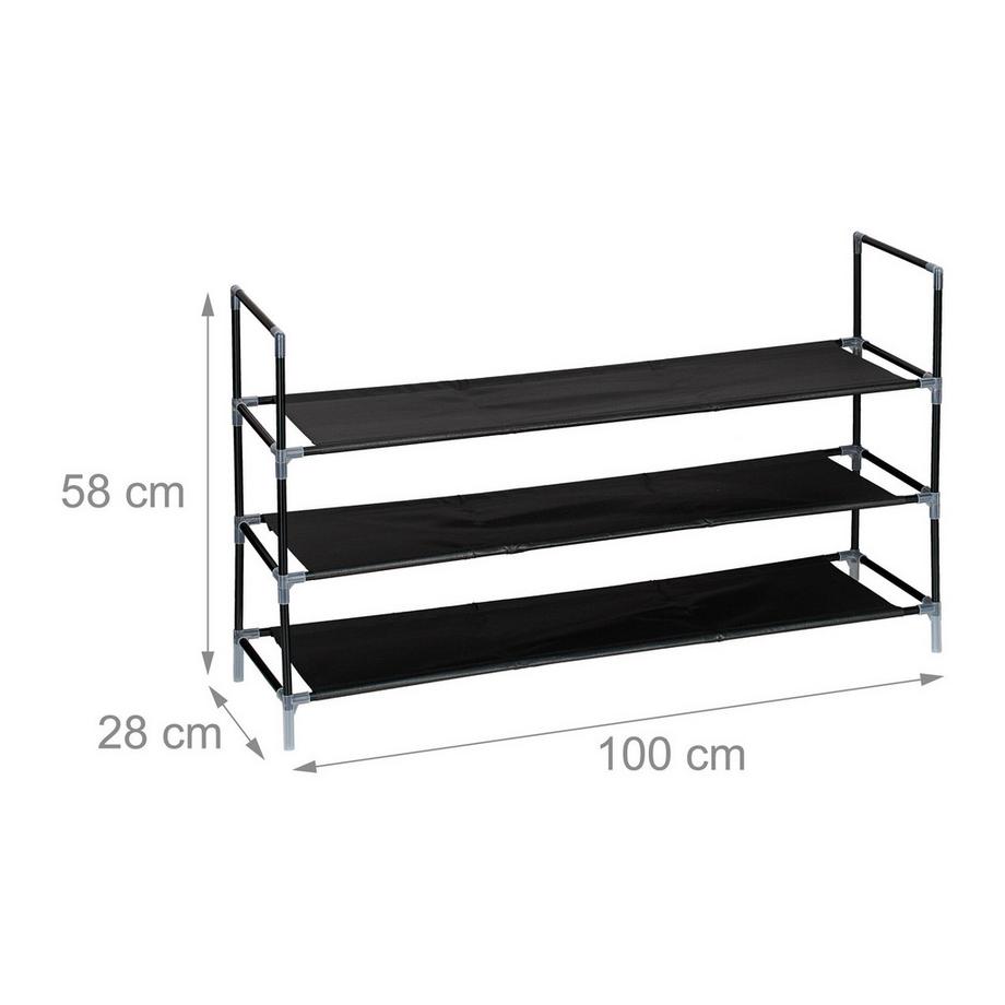 B2X Ripiano per scarpe con ripiani in tessuto da 1 m  