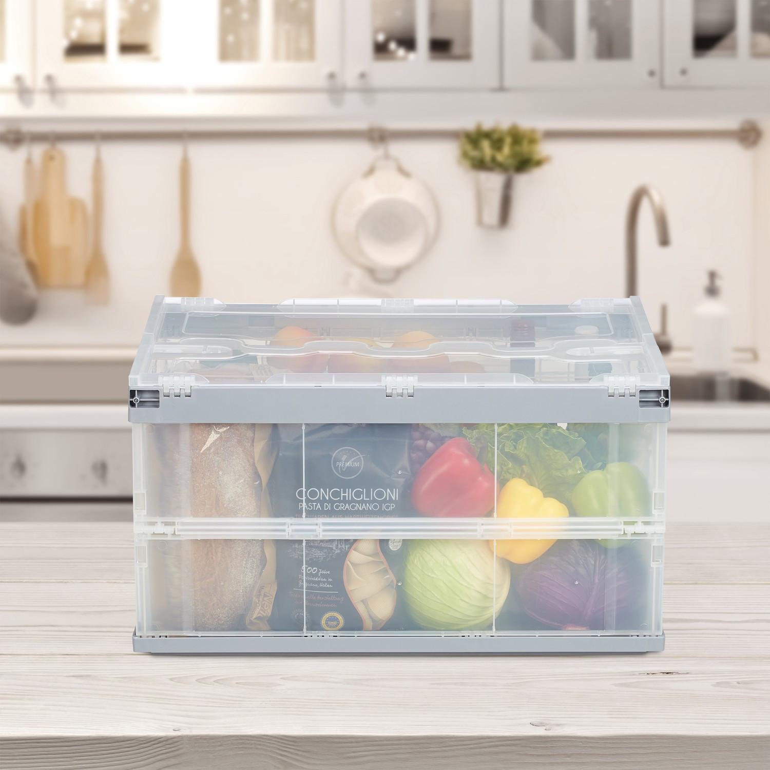 B2X Transparente Transportbox mit Deckel  