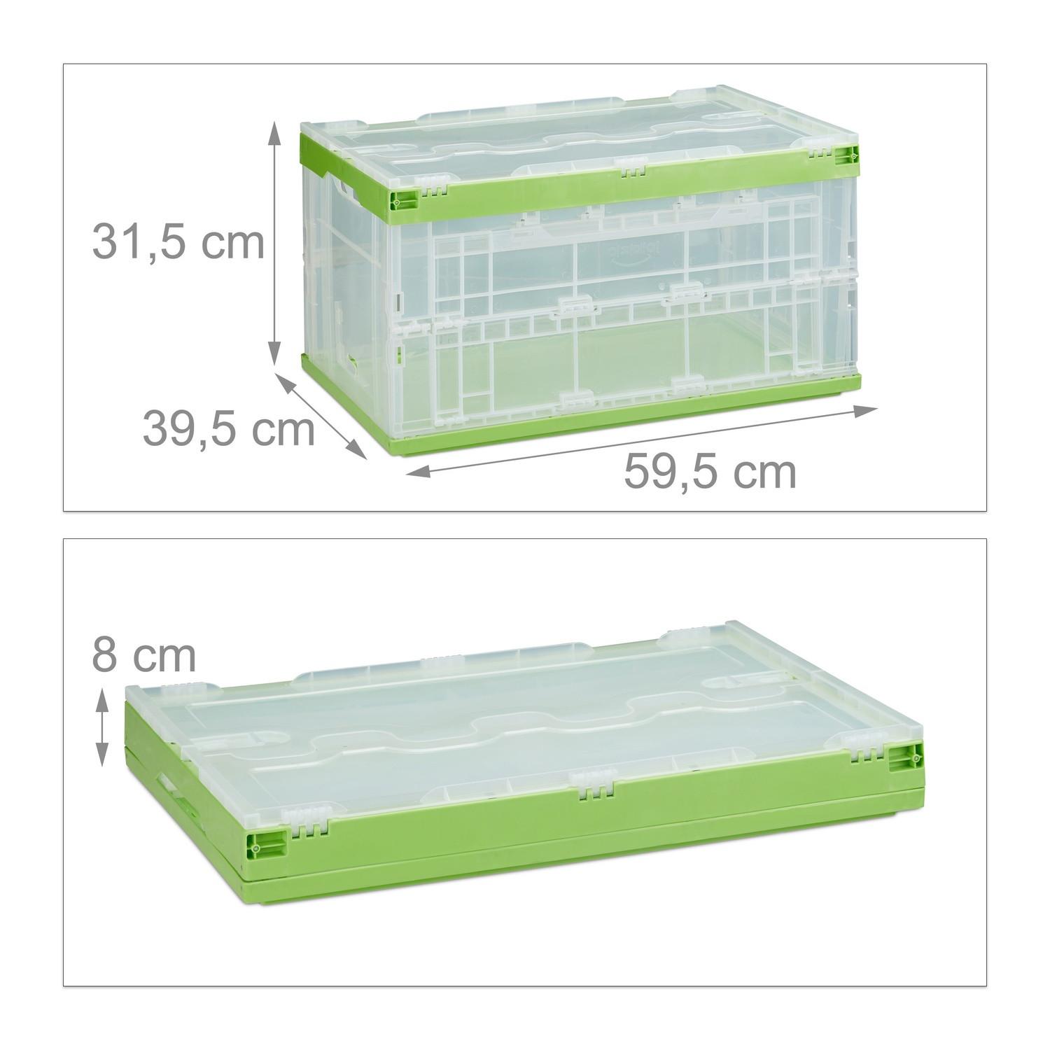 B2X Transparente Transportbox mit Deckel  