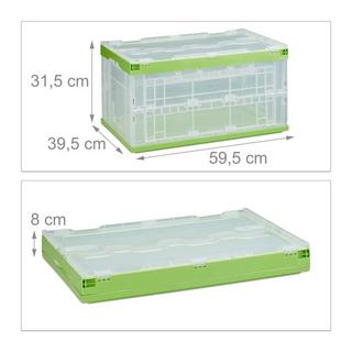 B2X Transparente Transportbox mit Deckel  