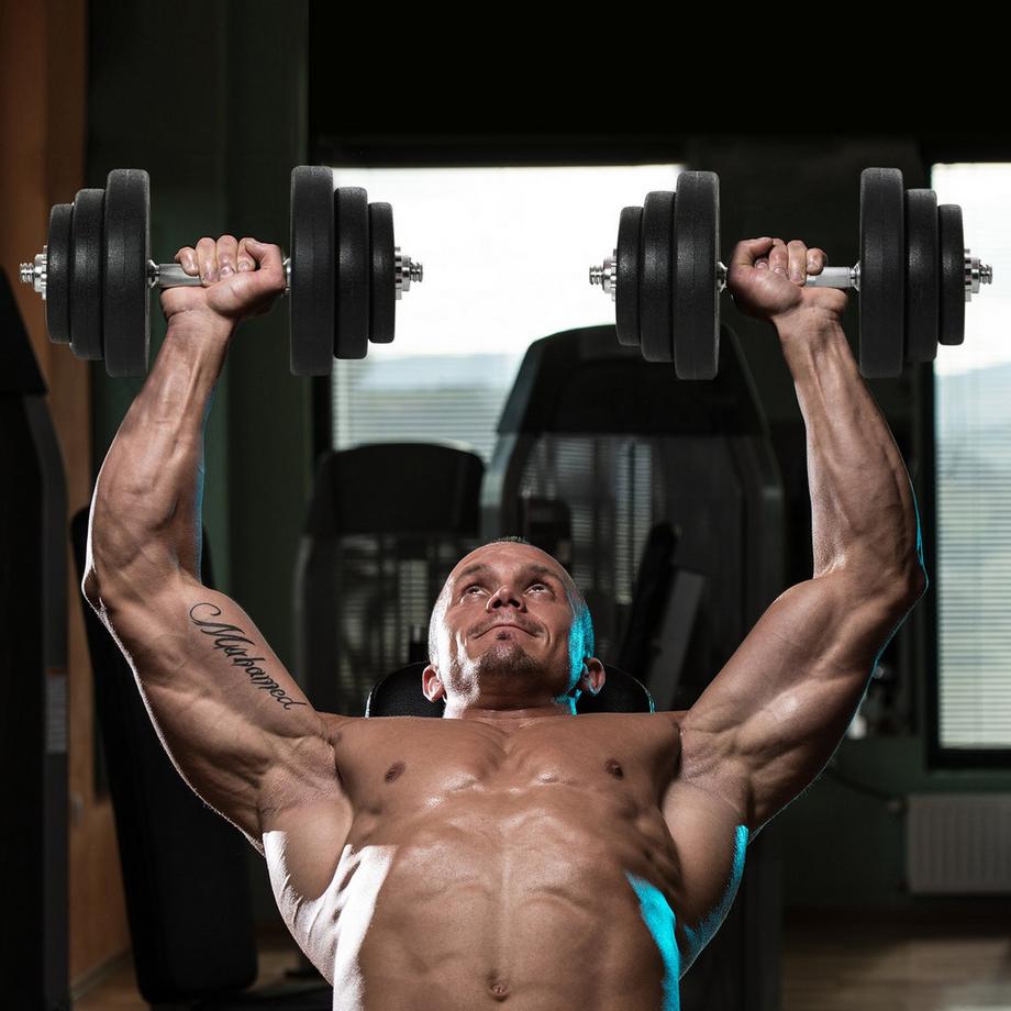 Northio  Set D'Haltères 40 Kg, Set D'Haltères En Acier, Set De 2 Haltères Avec 12 Plaques De Poids, Respectueux Du Sol, Pour La Musculation Et Le Fitness, Noir 