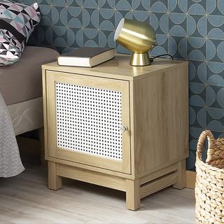 Calicosy Comodino a 1 anta in rattan  