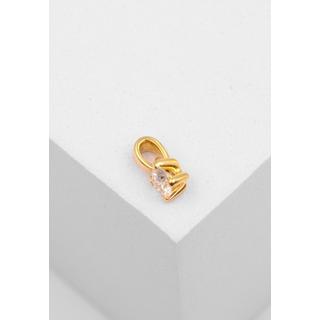 MUAU Schmuck  Anhänger 4-Griff-Fassung Diamant 0.25ct. Gelbgold 750 