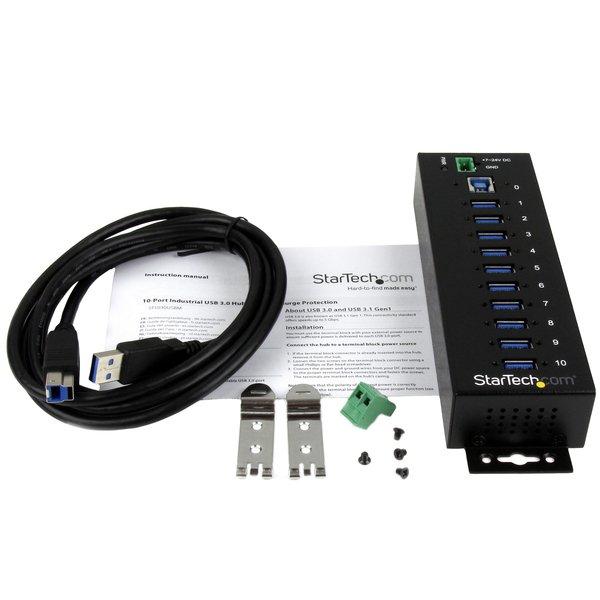 STARTECH  10 PORT INDUSTRIAL USB 3.0 HUB 