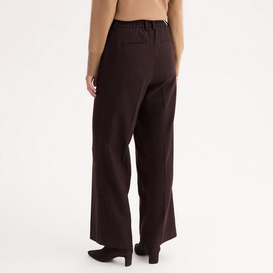 La Redoute Collections Pantaloni a gamba larga vita alta  