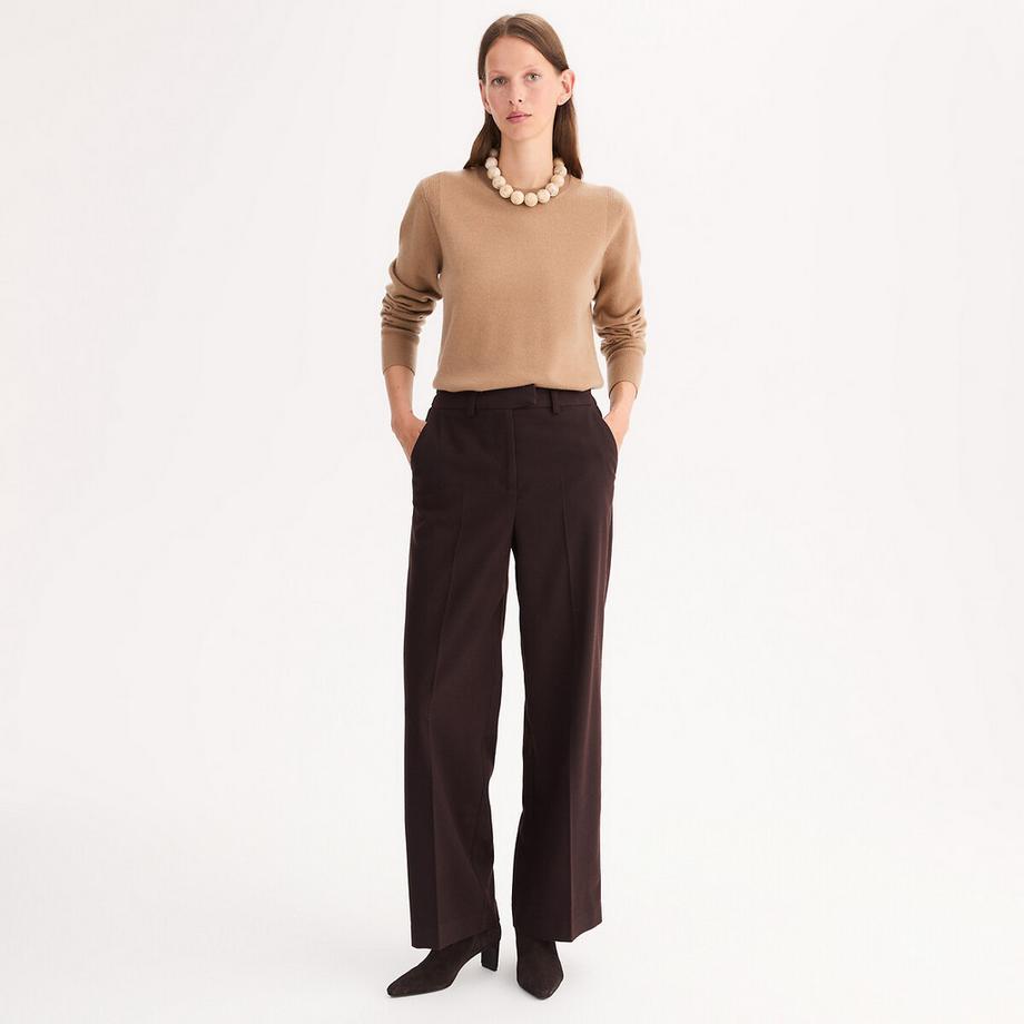 La Redoute Collections Pantaloni a gamba larga vita alta  