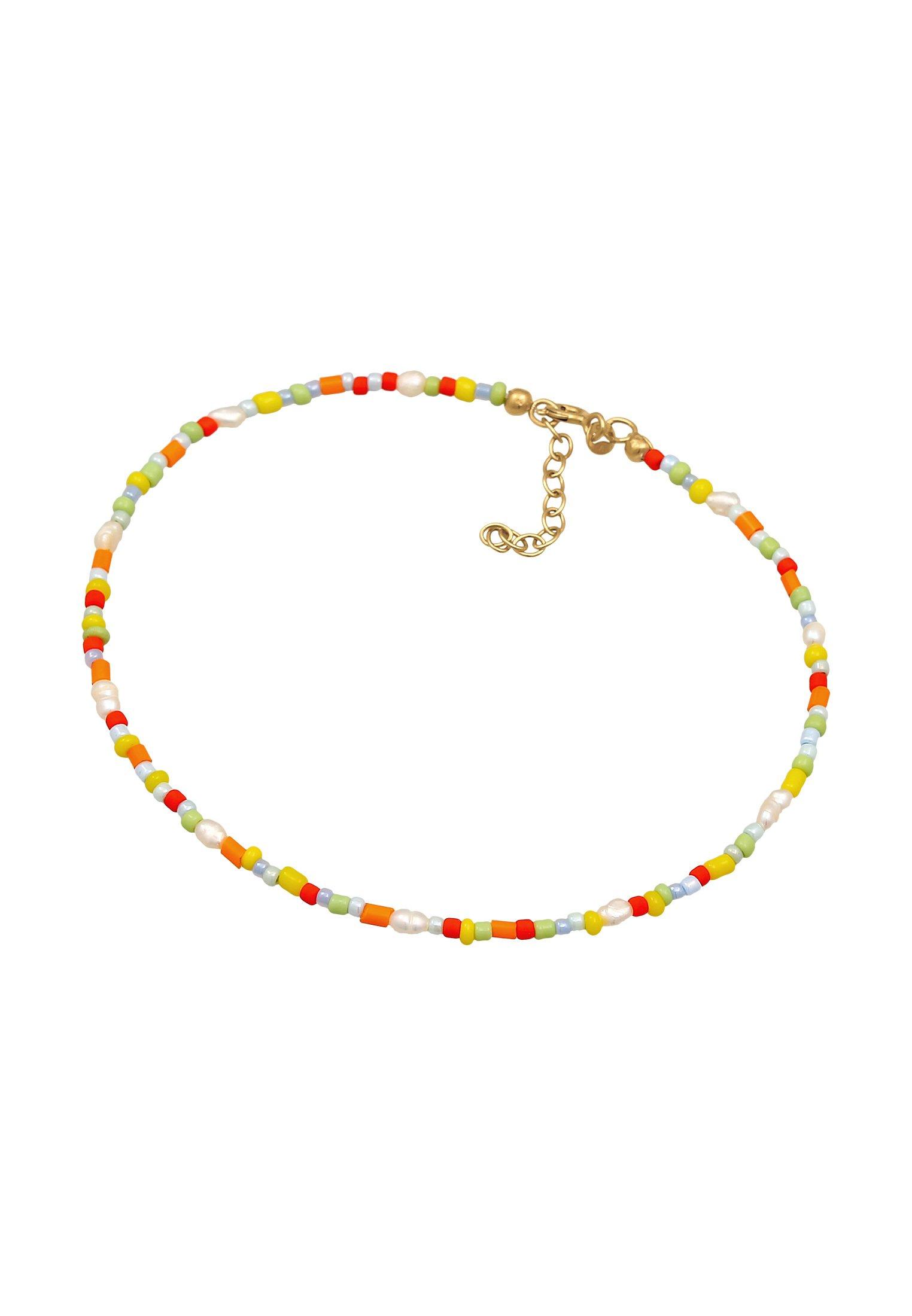 Elli  Bracelet de Cheville Perles De Verre Multicolores 