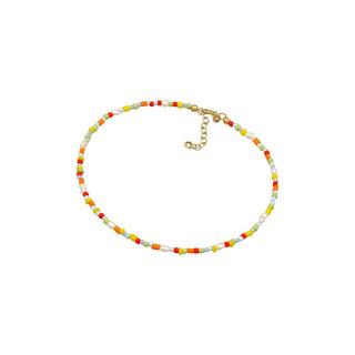 Elli  Fußschmuck Süßwasser-Zuchtperlen Glas Bunt 