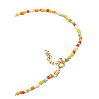 Elli  Bracelet de Cheville Perles De Verre Multicolores 