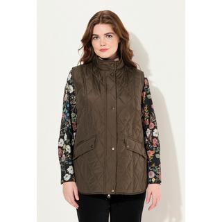 Ulla Popken  Gilet trapuntato e idrorepellente con fodera con fagiani 